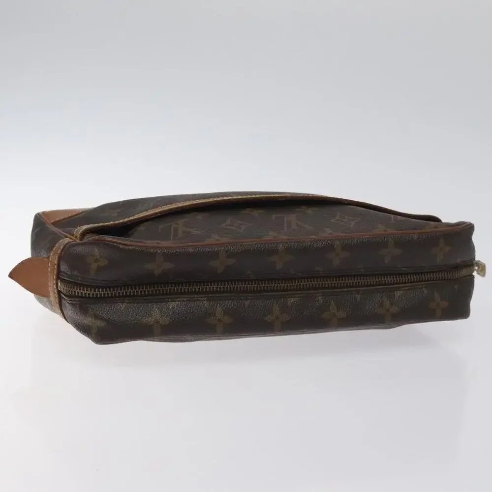Louis Vuitton Monogram Compiegne 28 Clutch Bag Brown